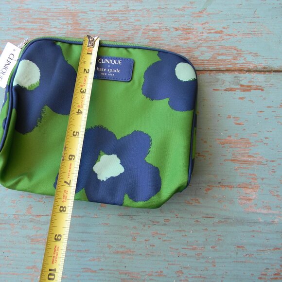 NWT Clinique x Kate Spade FLORAL NYLON Makeup COSMETIC Bag - Picture 3 of 5